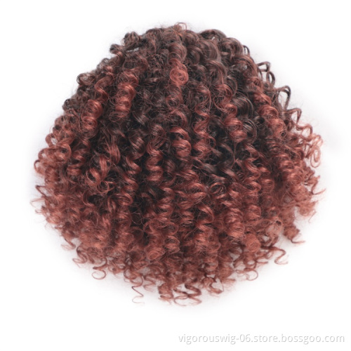 Vigorous Drawstring Afro Kinky Synthetic Ponytail for Black Women Clip in Hair Extension Kinky Curly Ponytail Hairpiece